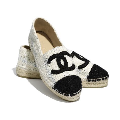 chanel leather espadrille flat shoes sneakers white|Chanel espadrilles 2020.